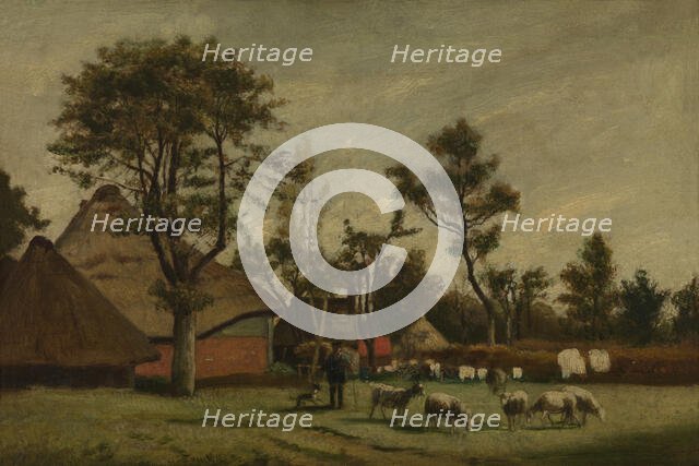 Farmhouse, 1865-1875. Creator: Henri Jean Augustin de Braekeleer.