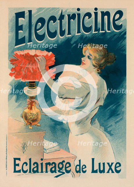 Affiche pour l' "Électricine "., c1897. Creator: Lucien Lefevre.