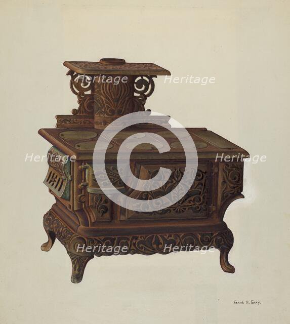 Coal Stove, c. 1940. Creator: Frank Gray.