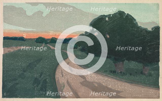 The Long Road or Argilla Road, c. 1898. Creator: Arthur Wesley Dow (American, 1857-1922).