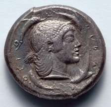 Tetradrachm: Female Head (reverse), 485-478 BC. Creator: Unknown.