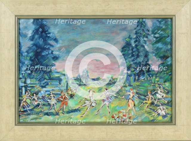 Stage design for the ballet Corsair by A. Adam, 1914. Artist: Korovin, Konstantin Alexeyevich (1861-1939)