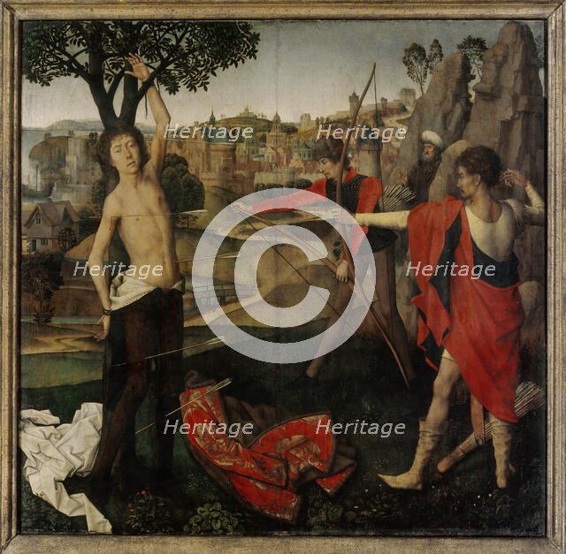 The Martyrdom of Saint Sebastian , c1475. Creator: Memling; Hans (1433/40-1494).