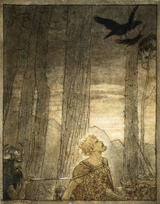 'Siegfried's death', 1924.  Artist: Arthur Rackham