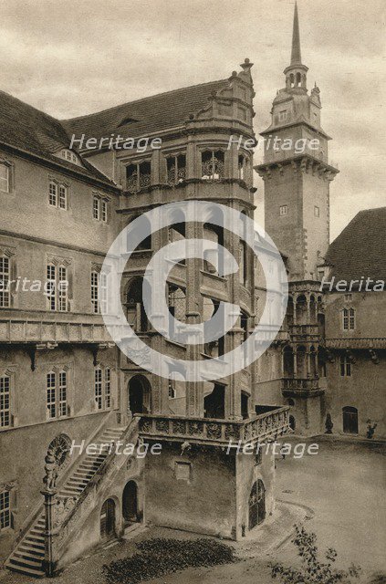 'Torgau - Hartenfels Castle courtyard', 1931. Artist: Kurt Hielscher.