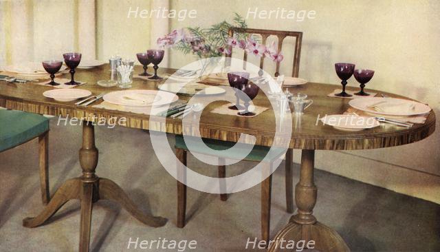 'Dinner-table arranged by Harrods Ltd., London', 1937. Creator: Unknown.