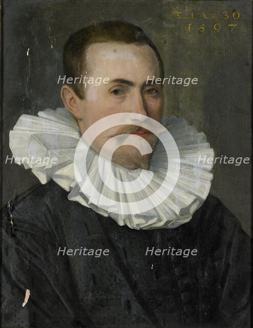Portrait of a Man, 1597. Creator: Anon.