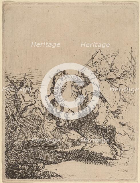 A Cavalry Fight, c. 1632. Creator: Rembrandt Harmensz van Rijn.