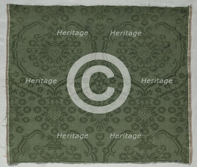 Silk Damask Textile, 1450-1599. Creator: Unknown.
