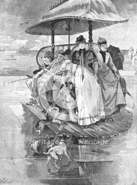 ''The End of the Season - A Sudden Shower', 1890. Creator: Unknown.