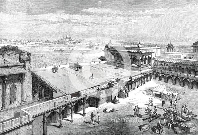 The Royal Visit to India: the Taj Mahal, from the Fort, Agra, 1876. Creator: Unknown.