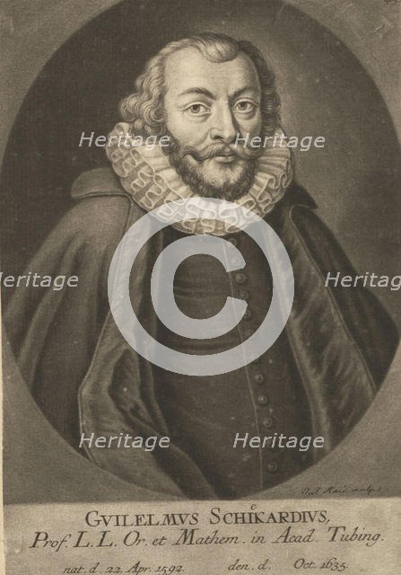 Portrait of Wilhelm Schickard (1592-1635). Creator: Anonymous.