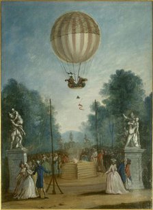 Ascension of Charles and Robert, at the Tuileries, December 1, 1783. Creator: Unknown.