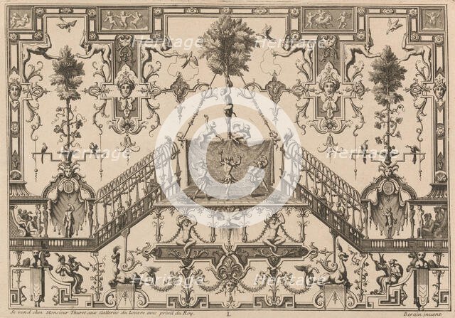 Ornament Designs Invented by J. Berain, 1711 or after. Creator: Jean Berain.