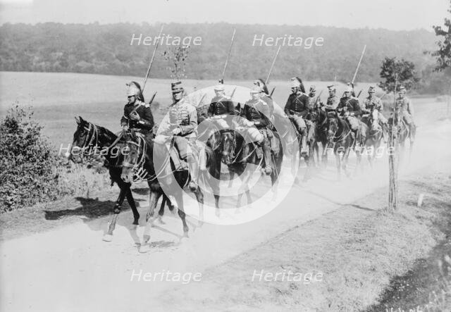 French Dragoon & Chasseur Patrol, between c1914 and c1915. Creator: Bain News Service.