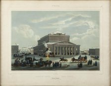 The Saint Petersburg Imperial Bolshoi Kamenny Theatre, End 1840s. Creator: Diez, Samuel Friedrich (1803-1873).