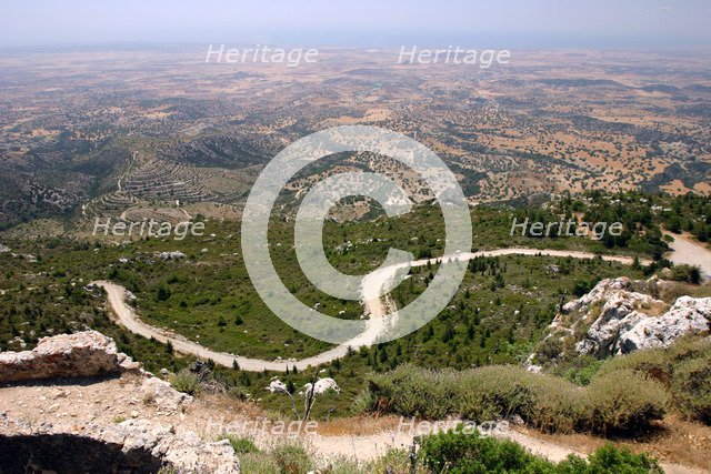 View from Kantara Castle, North Cyprus.