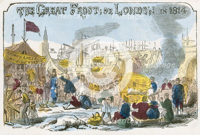 'The Great Frost, or London in 1814', 1814 Artist: Unknown.