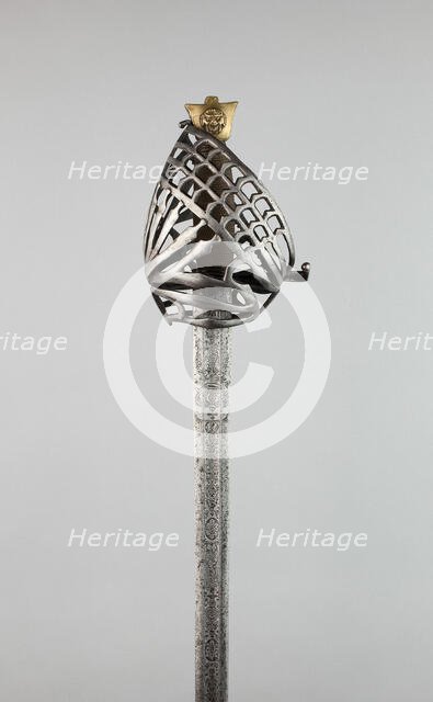 Basket-Hilted Broadsword (Schiavona), Venice, c. 1700. Creator: Unknown.