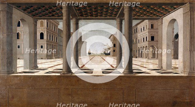 Architectural Veduta, c. 1490. Artist: Francesco di Giorgio Martini (1439-1501)