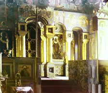Iconostasis in the Church of the Resurrection, Rostov Velikii, 1911. Creator: Sergey Mikhaylovich Prokudin-Gorsky.