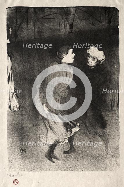 Emilienne dAlecon and Mariquita of the Follies-Bergère, 1893. Creator: Henri de Toulouse-Lautrec (French, 1864-1901).