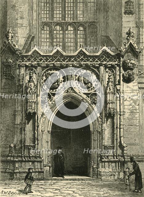'Doorway of King's College Chapel', 1898. Creator: Unknown.