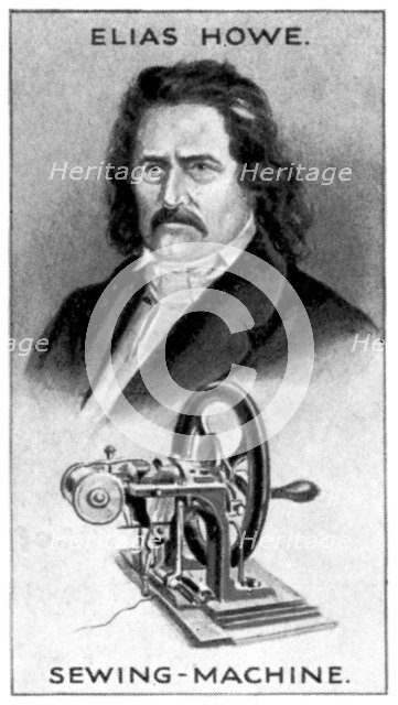 Elias Howe, American sewing machine pioneer, (c1924). Artist: Unknown