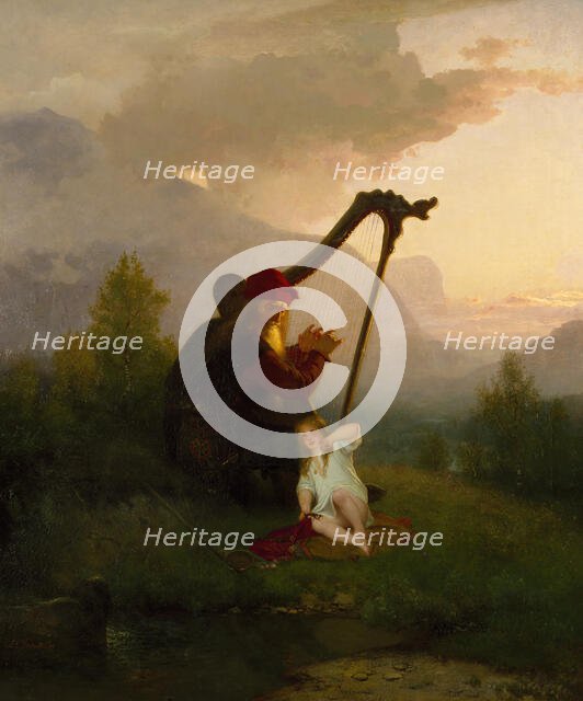 King Heimer and Aslög, 1856. Creator: Johan August Malmström.