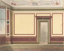 Dining Room Elevation in a Simplified Third Pompeian Style, ca. 1870-90. Creators: John Gregory Crace, John Dibblee Crace.