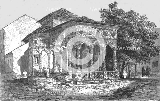 'Church at Bucharest; A Visit to the Danubian Principalities', 1875. Creator: Nelson Boyd.