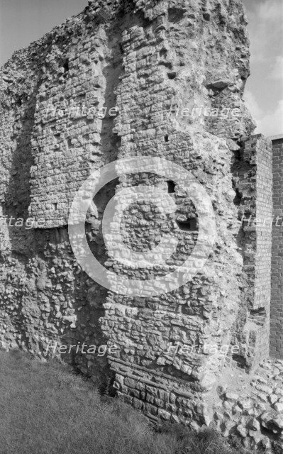 Roman wall, City of London, 1945-1980. Artist: Eric de Maré