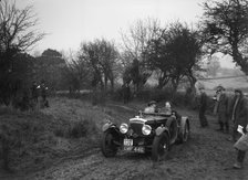 Frazer-Nash of JD Greaves at the Sunbac Colmore Trial, near Winchcombe, Gloucestershire, 1934. Artist: Bill Brunell.