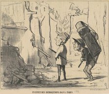 Un effet des démolitions dans Paris, 19th century. Creator: Honore Daumier.