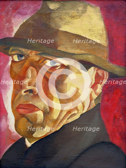 Self-Portrait, c. 1920. Creator: Grigoriev, Boris Dmitryevich (1886-1939).