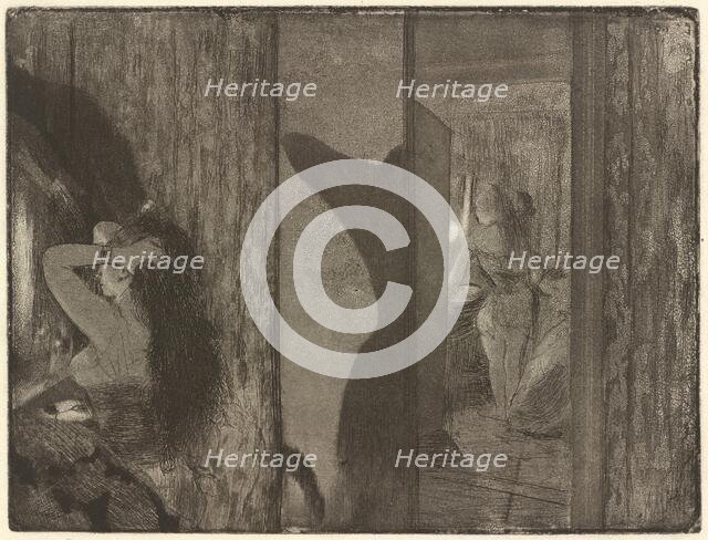 Actresses in Their Dressing Rooms, 1879/1880. Creator: Edgar Degas.