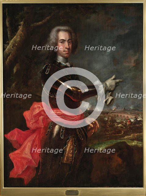 Portrait of Prince Eugene of Savoy (1663-1736), 1726. Creator: Wahl; Johann Salomon (1689-1765).
