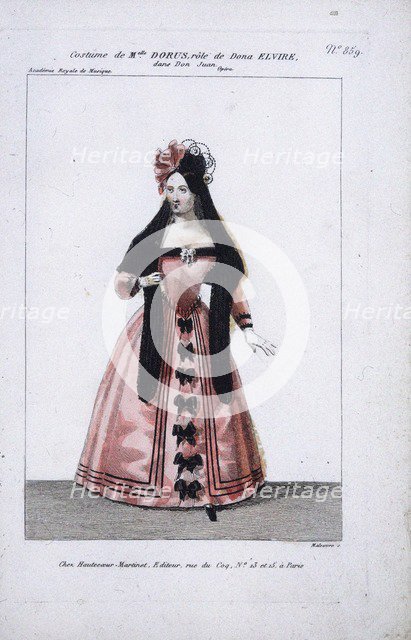 Costume design for the opera Don Juan by Wolfgang Amadeus Mozart.