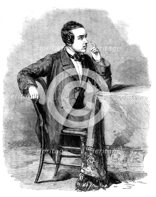 Mr. Morphy, the Celebrated Chessplayer, 1858. Creator: Unknown.