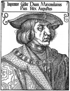 'Emperor Maximilian I', 1519, (1936). Artist: Albrecht Dürer