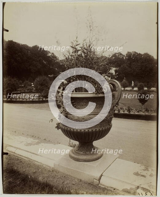 Versailles, Vase par Ballin, 1902. Creator: Eugene Atget.