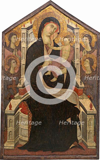 Maestà (Madonna and Child with Four Angels), c. 1290. Creator: Master of Città di Castello.