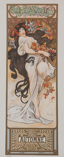 Les Saisons. Automne, 1897. Creator: Mucha, Alfons Marie (1860-1939).