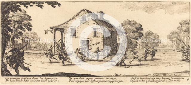 Scene of Pillage, 1633. Creator: Jacques Callot.