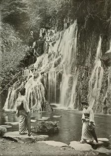 'The Waterfall of Falling Jewels at Yumoto', 1910. Creator: Herbert Ponting.