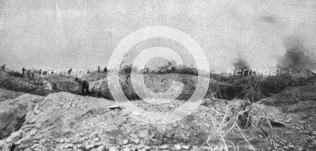 How to make a surprise attack; Arrival at the enemy trench and execution of the surprise..., 1917. Creator: Unknown.