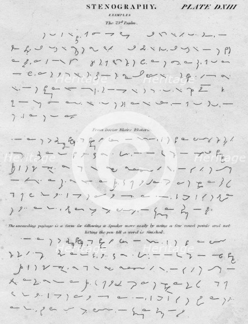 'Stenography', c1813. Artist: John Moffat.