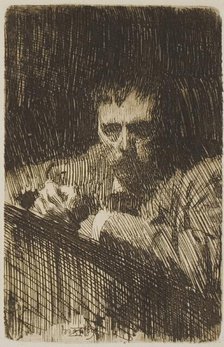 A Painter-Etcher (Self-Portrait), 1889. Creator: Anders Leonard Zorn.