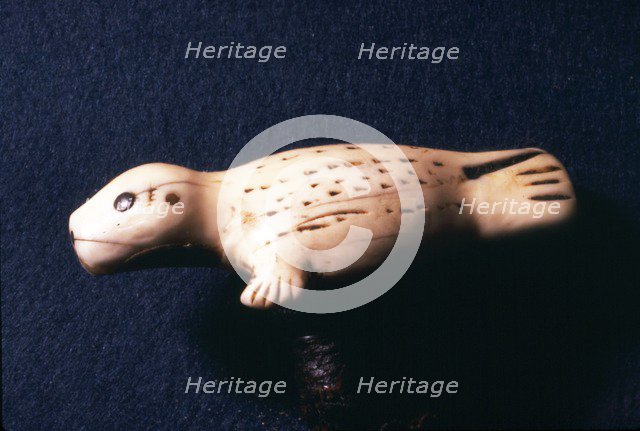 Eskimo Carving, Young Seal, 18th-19th century. Artist: Unknown.