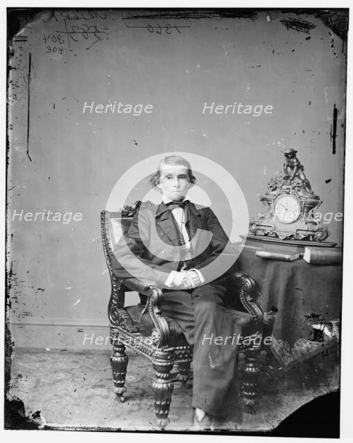 Alexander Hamilton Stephens of Georgia, Vice-President of the Confederacy, c.1865-1880. Creator: Unknown.